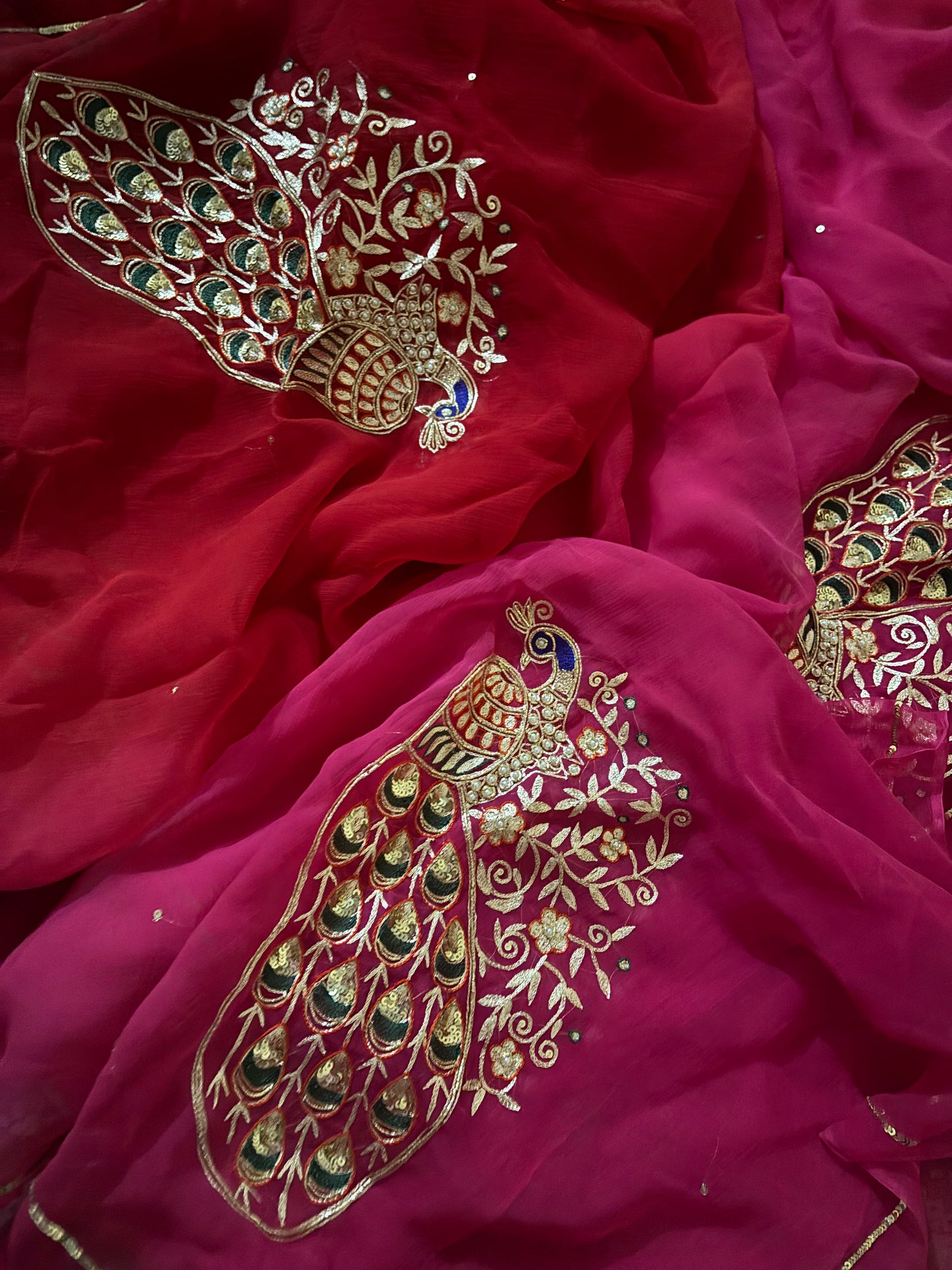 MAYURI — Peacock Motif Handcrafted Saree