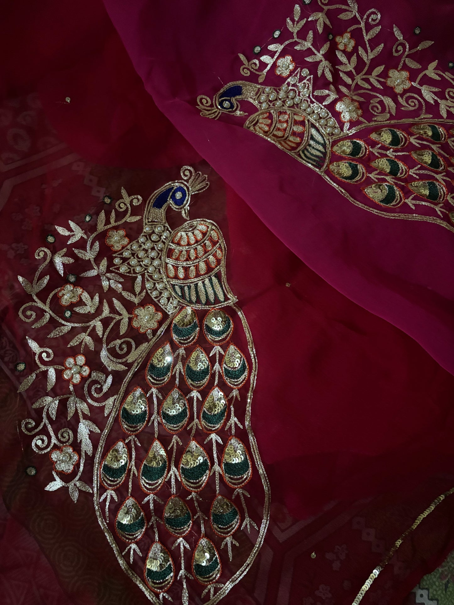 MAYURI — Peacock Motif Handcrafted Saree