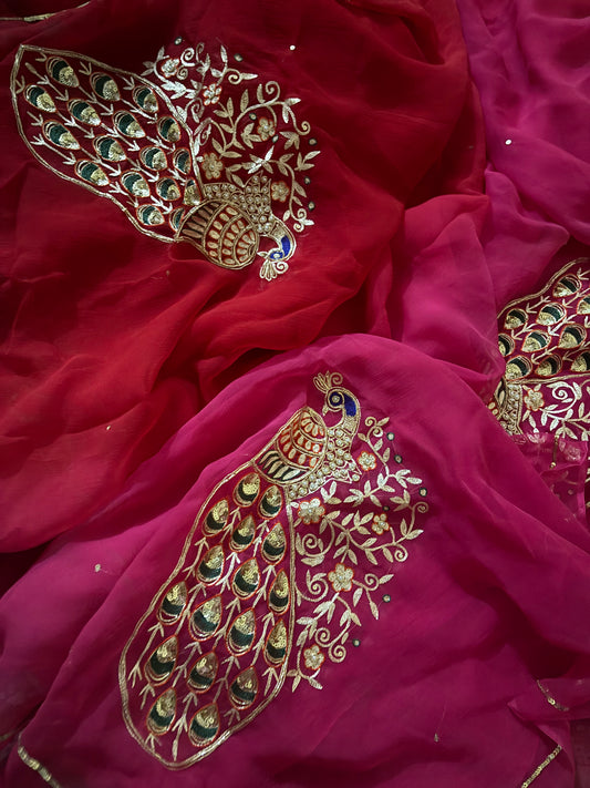 MAYURI — Peacock Motif Handcrafted Saree